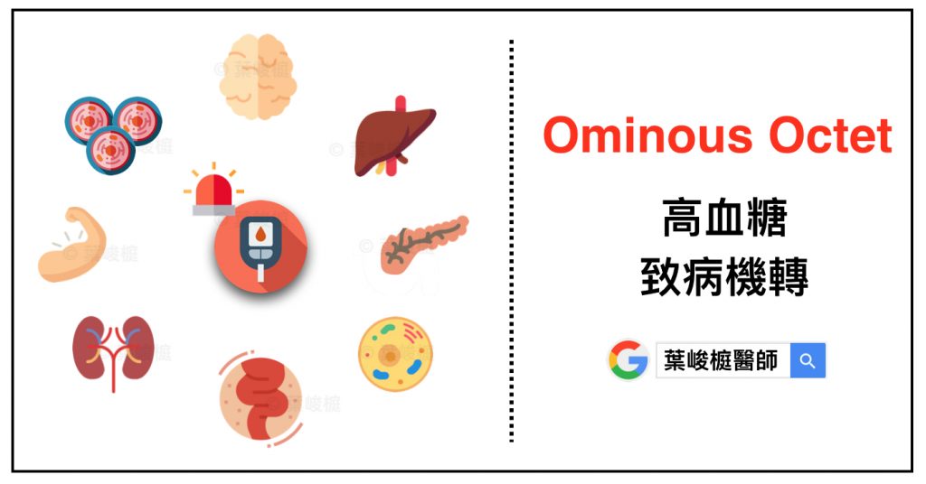 ominous octet, 高血糖, 糖尿病